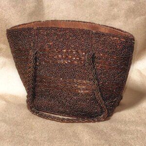 Copper Beaded Evening Handbag by Stephanie, Copper Beading